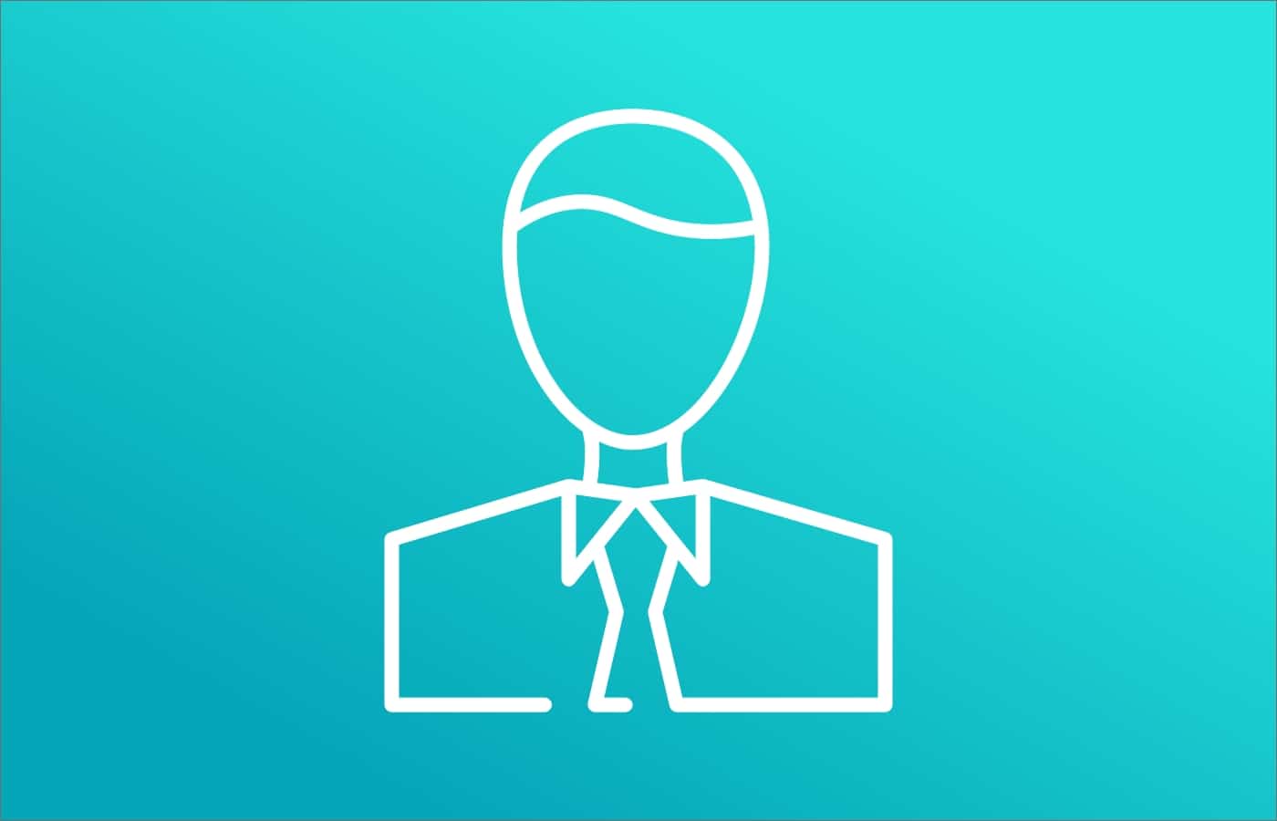 Icon Person mit Krawatte
